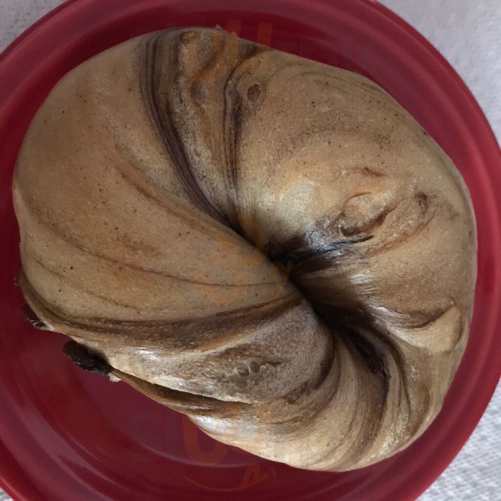 Swirled bagel from Bagel Schmagel